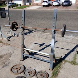 Weight Set With Pull-up/Dip Station