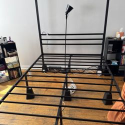 Queen Metal Canopy Bed Frame