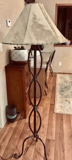 Rustic floor lamp
