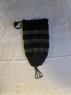 Vintage 1920s to 1940s small seed beaded wristlet purse