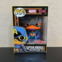 Marvel Captain America Black Light Target Exclusive Limited Edition Funko Pop