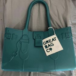 GRWAT BAG CO Silicone Rubber Bag Purse Tore Green Orange Yellow Turquoise NEW
