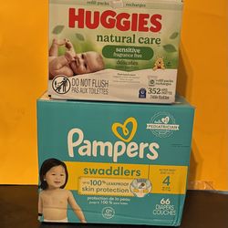 Pampers(diapers) & Huggies(wipes)
