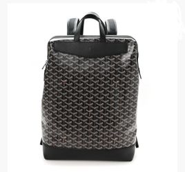 Goyardine Calfskin Cisalpin Backpack Black
