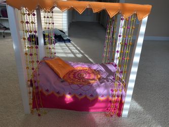 American Girl Doll Julie Bed And Bedding 