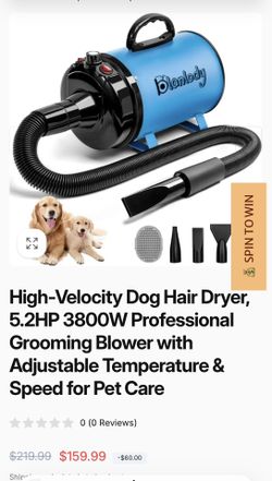 Professional pet hair dryer - Brand new Down from $165