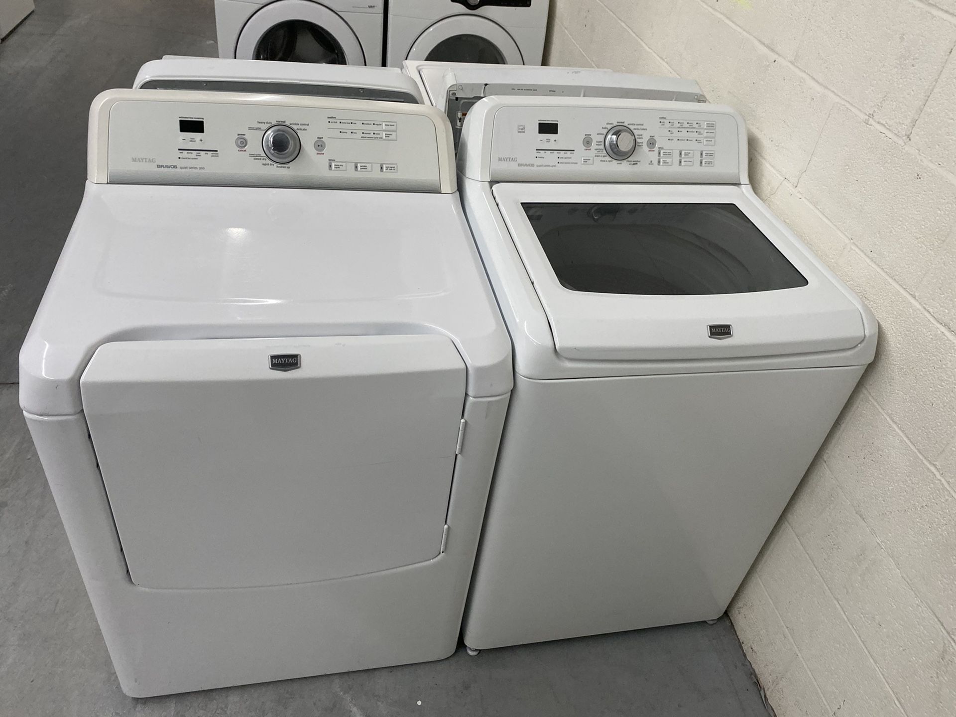 Maytag Bravos h/e washer and dryer set