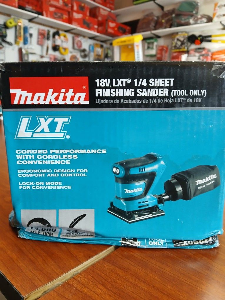 Makita New 1/4" Sander 18v
