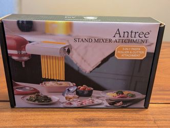 New KitchenAid Antree Pasta Maker Attachment 3 in 1 Set
