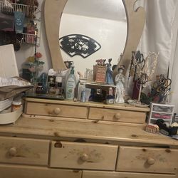 Drawer & Vanity Mirror