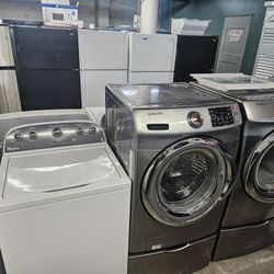 Huge Sale Warehouse Full Of Nice Refurbished Certified Refrigerator Washer Dryer Stove Oven Stackable Free Warranty Samsung GE WHIRLPOOL LG BOSH KENMO