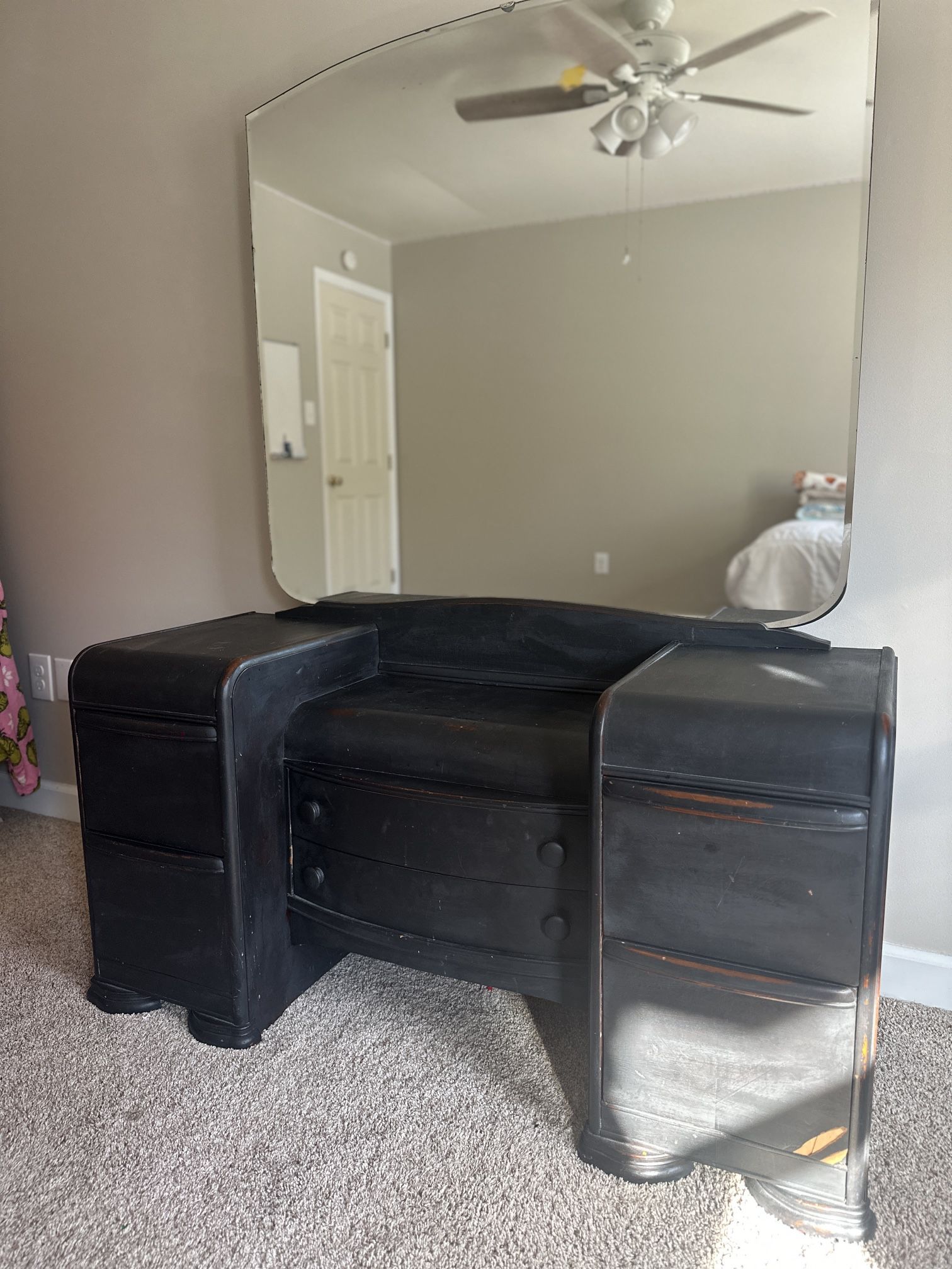 Vintage Black Vanity