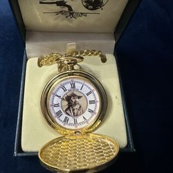Buffalo Bill Pocket Watch With Chain