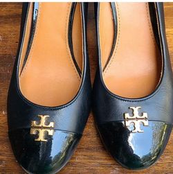 Tory Burch Wedge Black Pumps