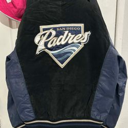 Y2K GIII SD Padres Leather/Suede Jacket XL