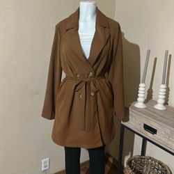 Brown Coat Size Large 