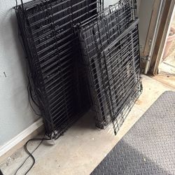 Two dog kennels 