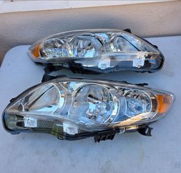 11-13 Toyota Corolla Headlights Luces Focos Micas Faros Faroles Headlamps