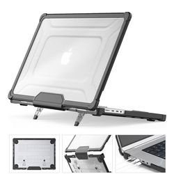 13-inch MacBook Pro Compatible Hard Case, Anti-Scratch Protective Hard Case with Folding Stand for A2338, A2289, A2251, A2159, A1989, Durable Case