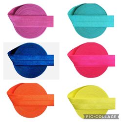 Fold over elastic, baby girl elastic headband 