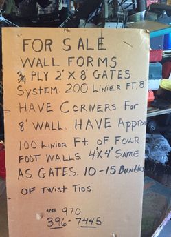 Wall forms