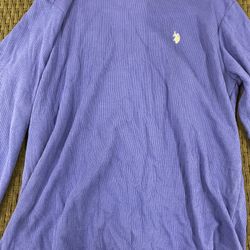 Blue polo sweater L 