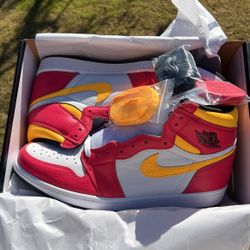 Jordan 1 - Fusion Red  (Size 12) DS