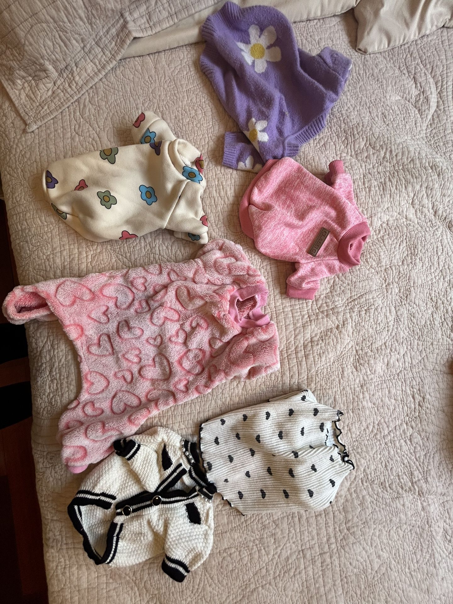 Small Dog 6 piece outfits