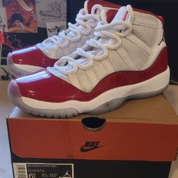 Authenticity Guarantee Jordan 11 Retro Cherry (2022) (GS)  378038-116 Size 6.5 Youth 