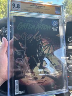 ABSOLUTE GREEN ARROW 1 CGC x2 SIGNED COMIC BOOK