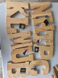Wood letters