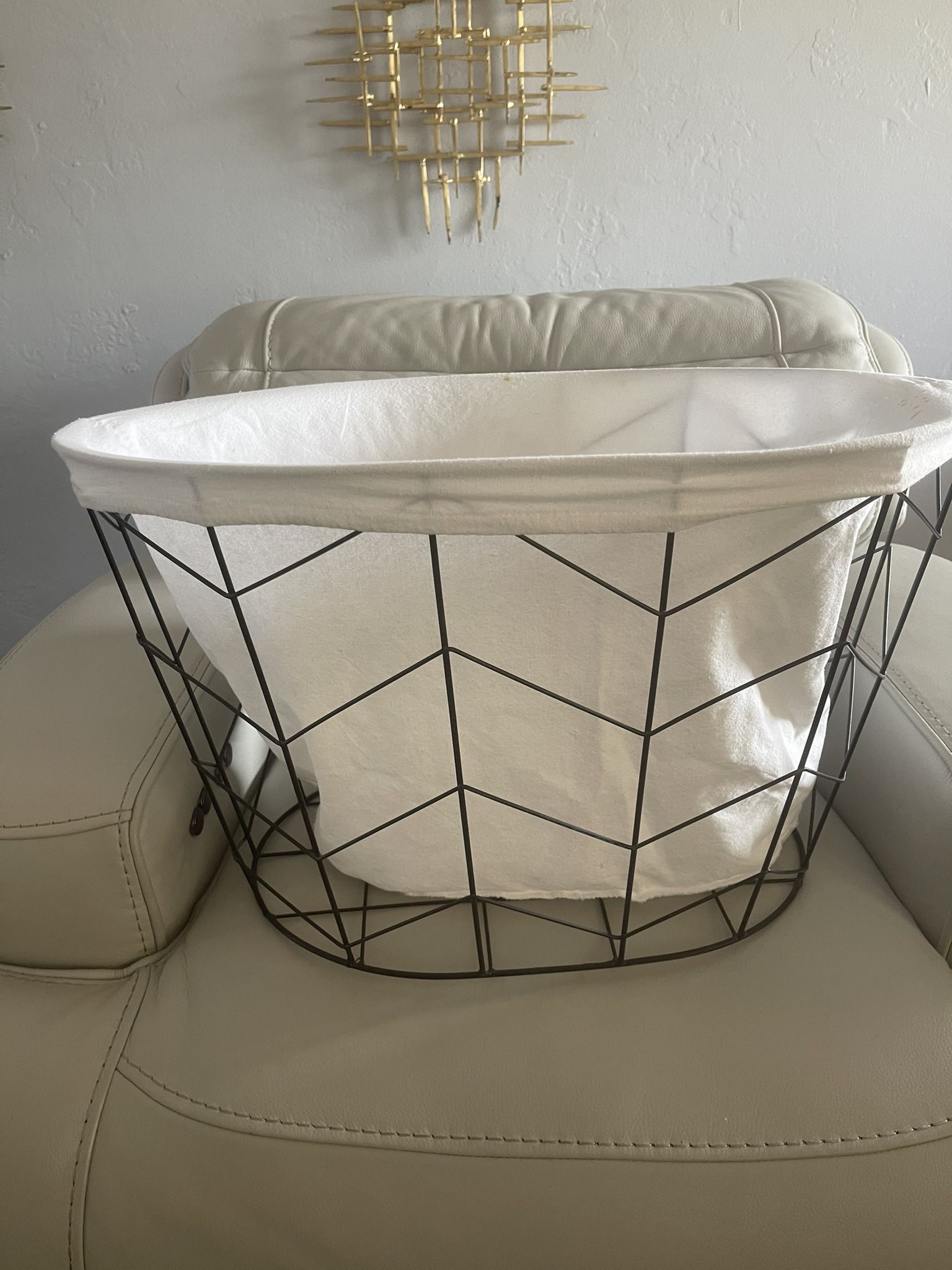 Iron Laundry Basket 