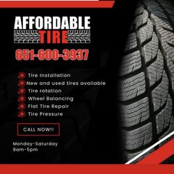USED TIRES STARTING AT $50 EACH MOUNTED AND BALANCED 30 DAY WARRANTY 