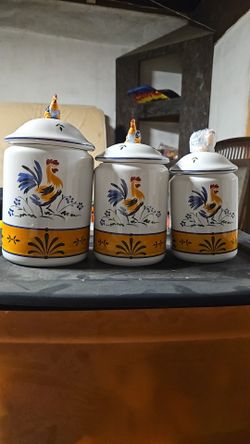 Rooster Canister Set