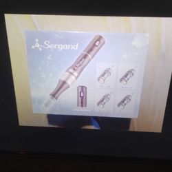 New Sergand Pro Micro Needling Derma Roller Pen 20pcs Set With 2 Rechargeable Batteries 