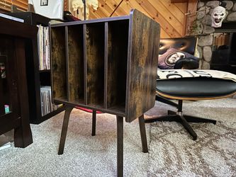 Mid-century style vinyl record stand organizer