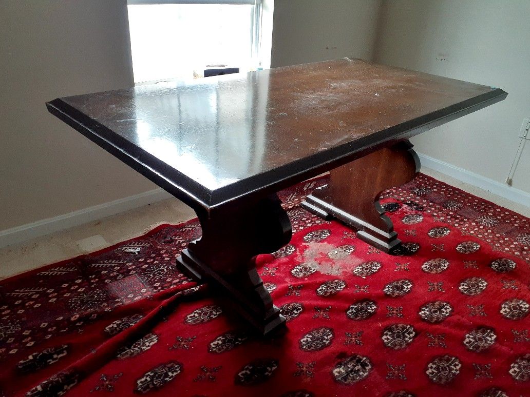 Antique big table. 67in x 34in