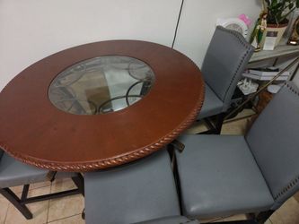 Dining table and chairs