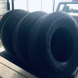 Goodyear Wrangler A/T Territory 265 70 R 16”. $350