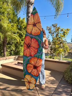 Hand Painted Surfboard