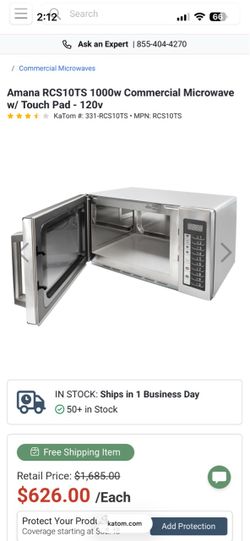 Amana microwave Commercial