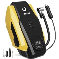 VacLife Tire Inflator air compressor LED Light | 12V DC | Air Pump for Car Tires