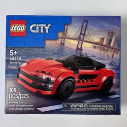 LEGO City Red Sports Car 60448 – 109 Pieces – New Sealed