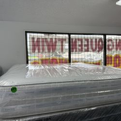 KING SIZE SERTA ISERIES MATTRESS & BOX SPRINGS BED SET