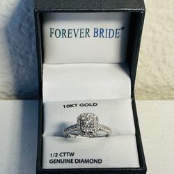NEW 10k Gold Diamond 1/2 CTTW Ring