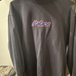 Navy palace crewneck size large great condition (READ DESCRIPTION )