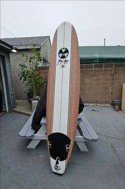 8ft Gerry Lopez / Wavestorm Foam Surfboard With Leash,  an excellent new like condition, used once