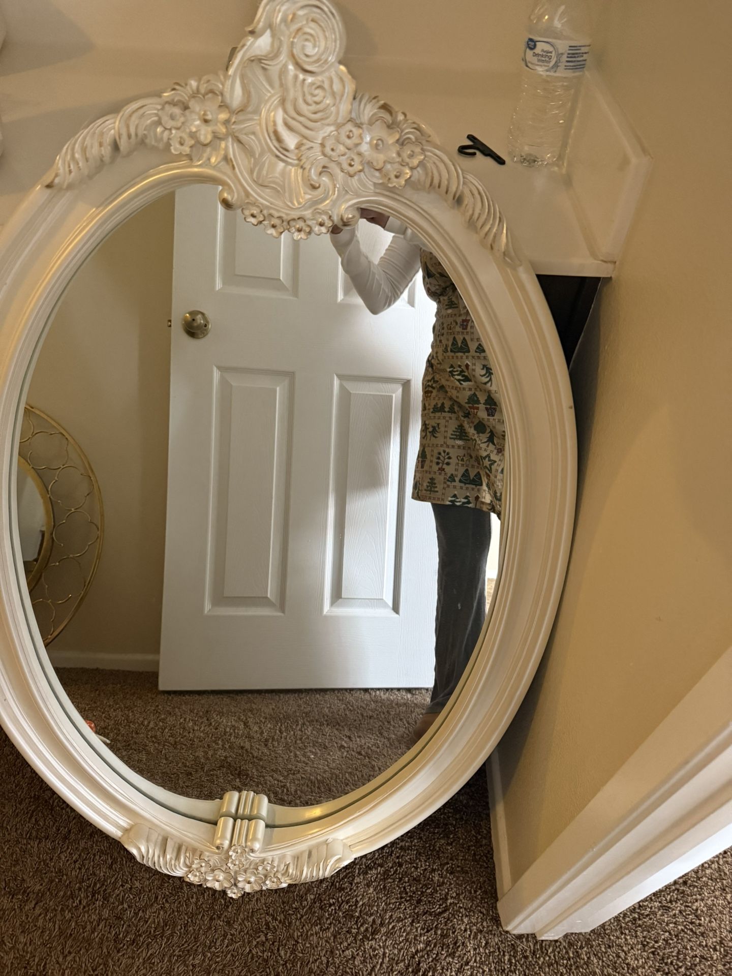 Victorian Style Dresser Mirror Set
