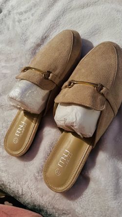 Musse & Cloud Beige Mule Loafers – Women Size 11 (28 cm)