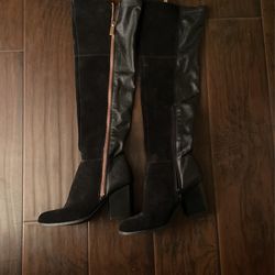 Bar III Size 8 M - Black Over The Knee Boots